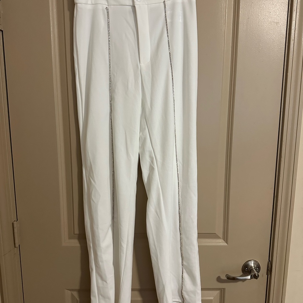 Elegant White Women's Pants